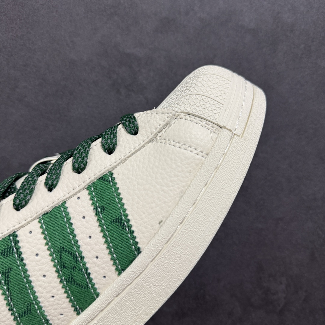 【定制版】AD Originals Superstar x Louis Vuitton 白绿 XS0003