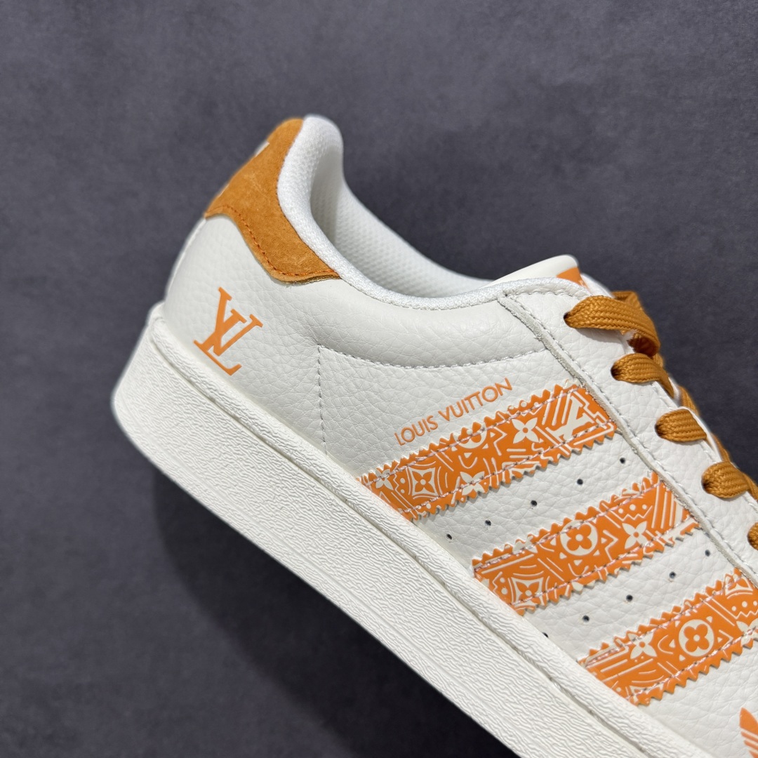 240 【定制版】AD Originals Superstar x Louis Vuitton 白橙 XS0005