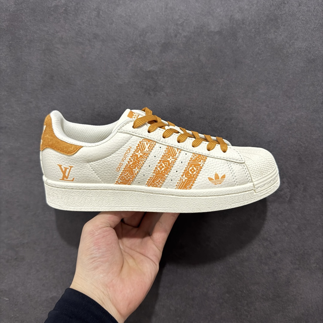 240 【定制版】AD Originals Superstar x Louis Vuitton 白橙 XS0005