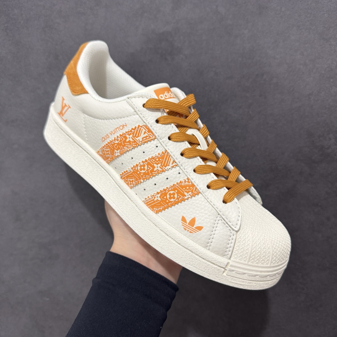 240 【定制版】AD Originals Superstar x Louis Vuitton 白橙 XS0005