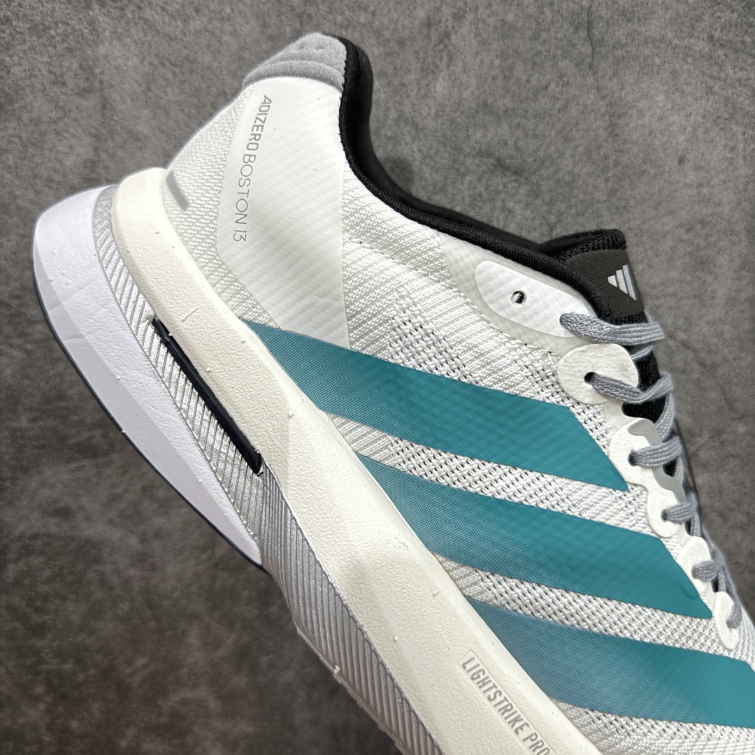 210 【纯原版】Ad Adizero Boston 13 阿迪马拉松系列超轻防滑训练跑步运动鞋 JR4791