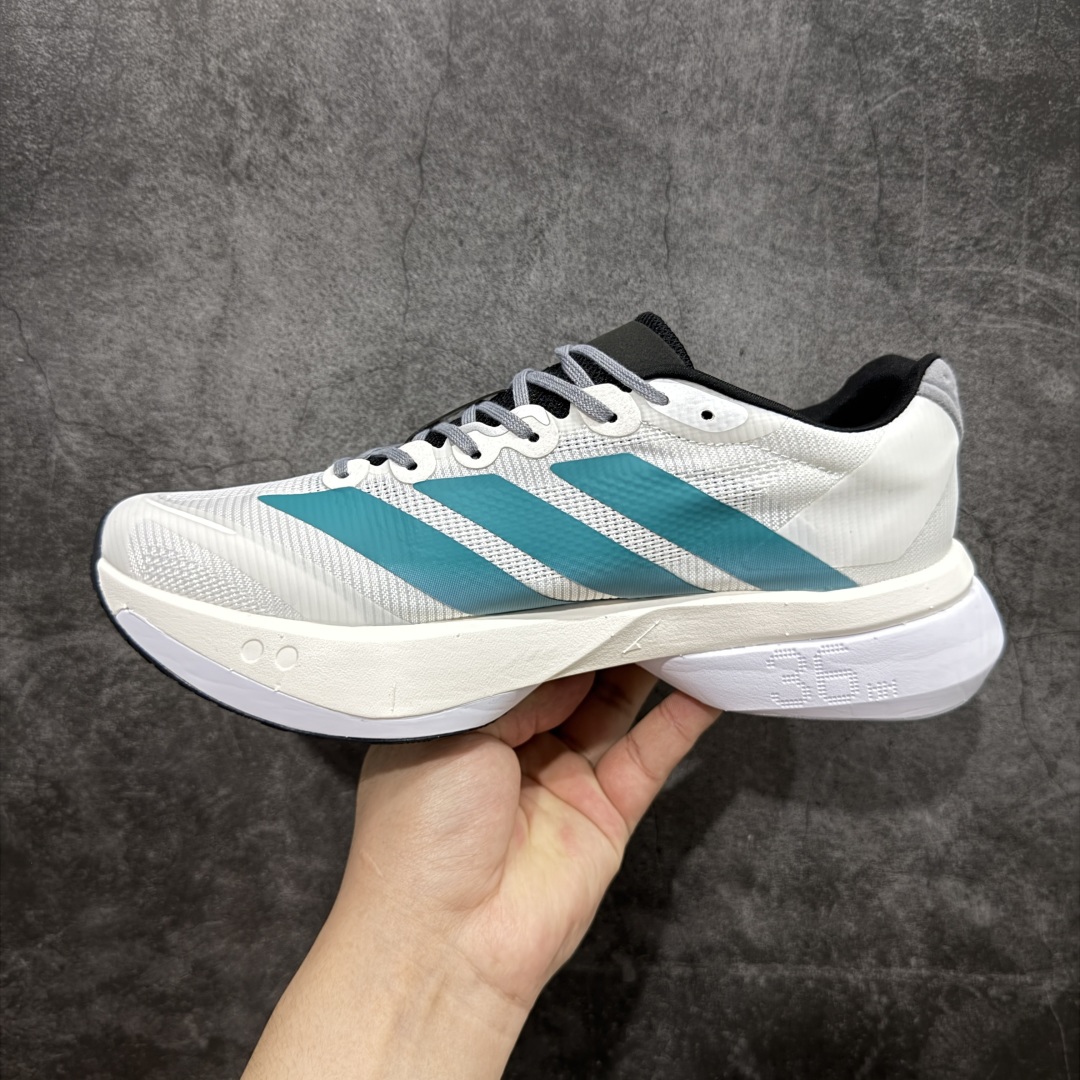 210 【纯原版】Ad Adizero Boston 13 阿迪马拉松系列超轻防滑训练跑步运动鞋 JR4791