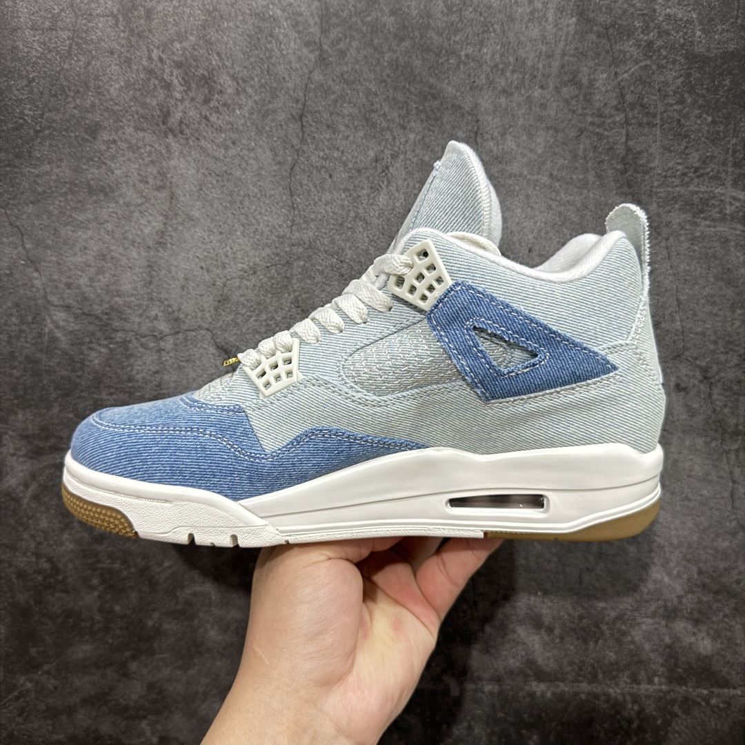 
【纯原F版】Air Jordan 4 Denim Worn Blue AJ4 乔4水洗丹宁 IB67