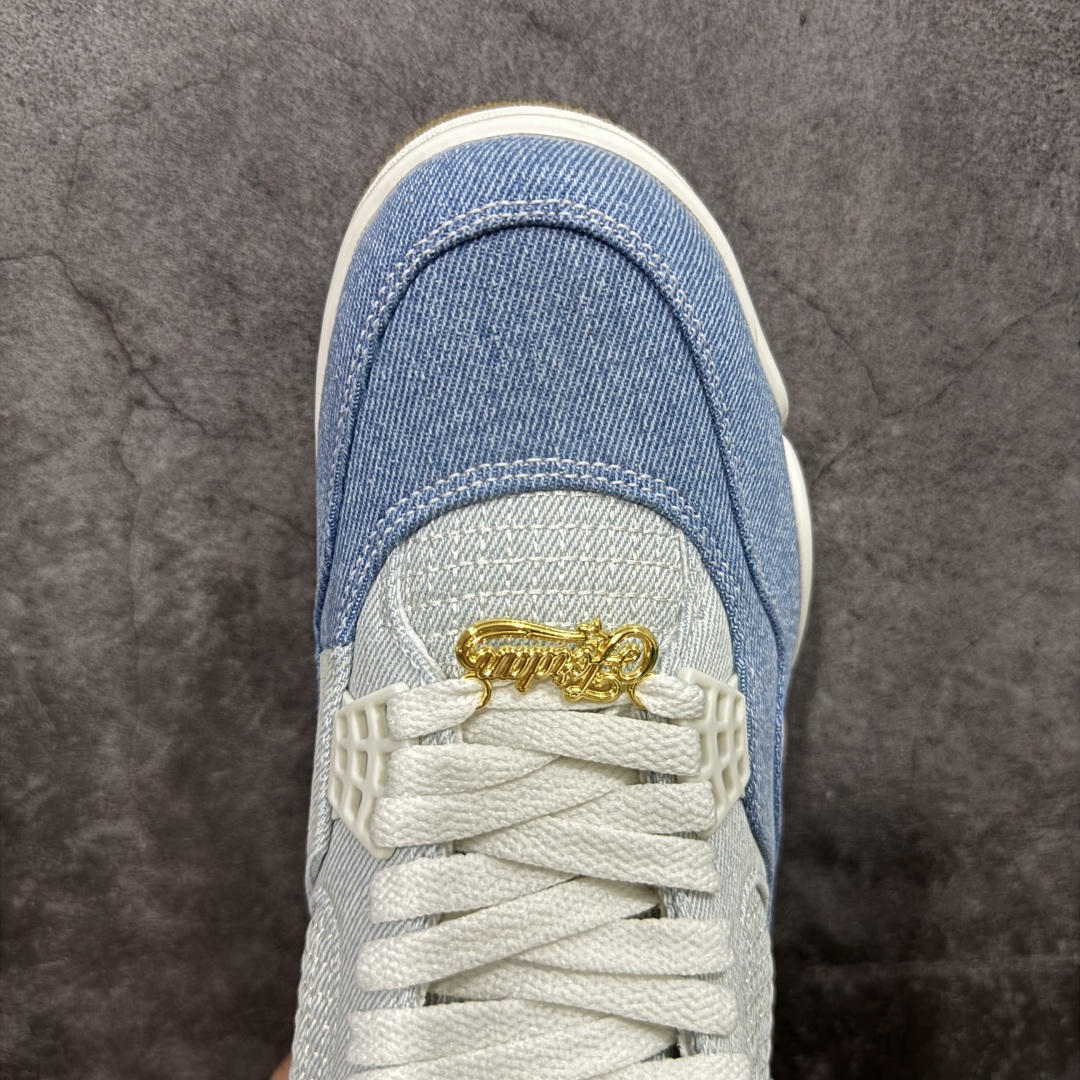  
【纯原F版】Air Jordan 4 Denim Worn Blue AJ4 乔4水洗丹宁 IB67