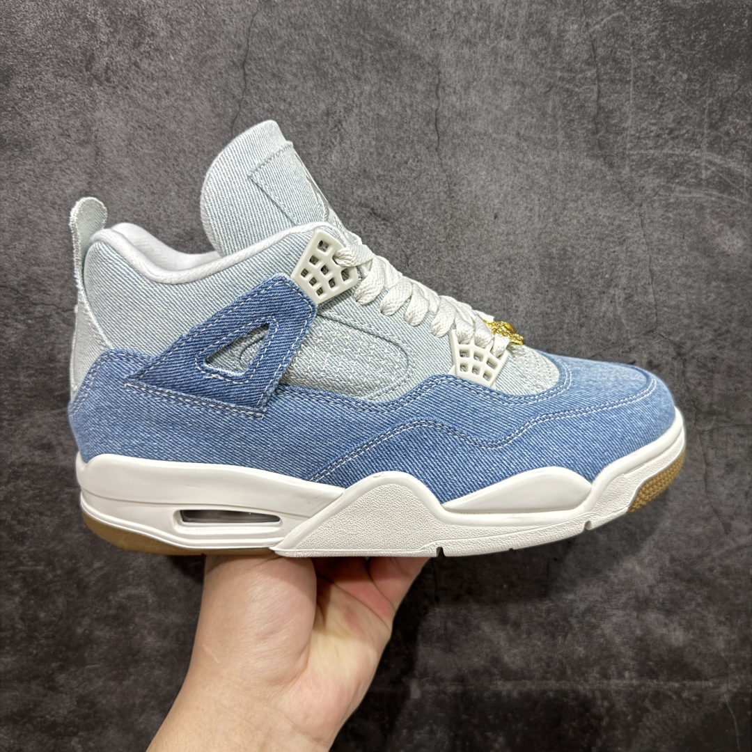  
【纯原F版】Air Jordan 4 Denim Worn Blue AJ4 乔4水洗丹宁 IB67