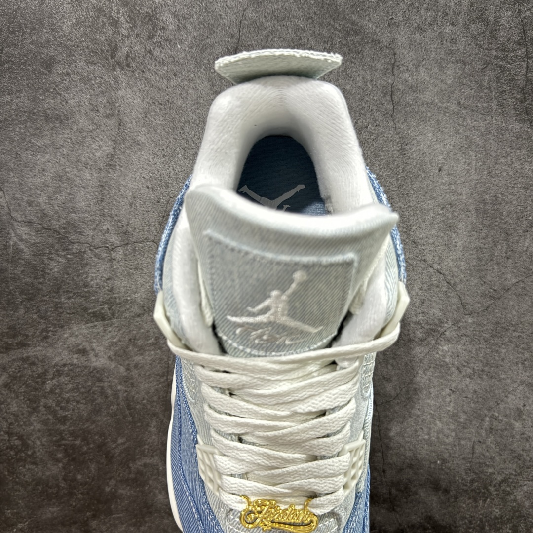 
【纯原F版】Air Jordan 4 Denim Worn Blue AJ4 乔4水洗丹宁 IB67