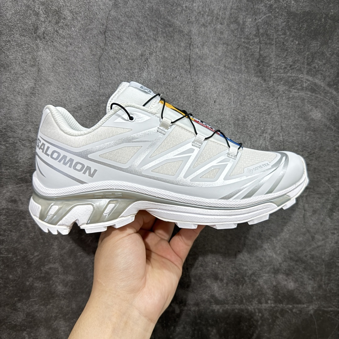 【巅峰版】 Salomon XT-6 Gore-Tex防水款
萨洛蒙复古潮流户外机能登山跑鞋 白银