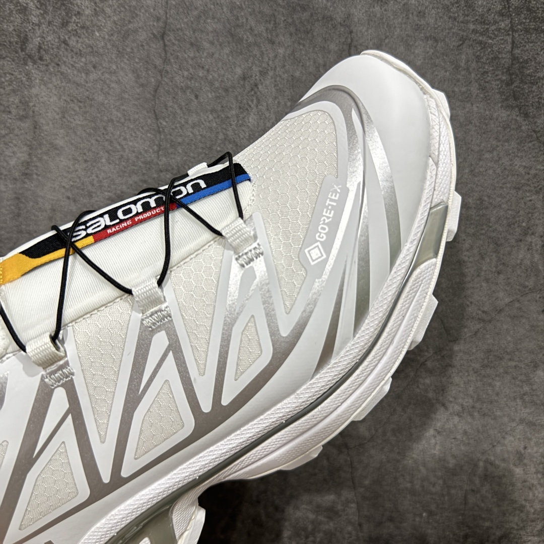 【巅峰版】 Salomon XT-6 Gore-Tex防水款
萨洛蒙复古潮流户外机能登山跑鞋 白银
