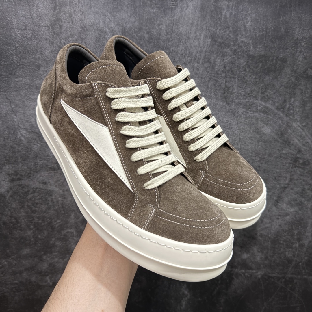  
【纯原】Rick Owens Vintage Low-Top SneakersBlack/Pearl