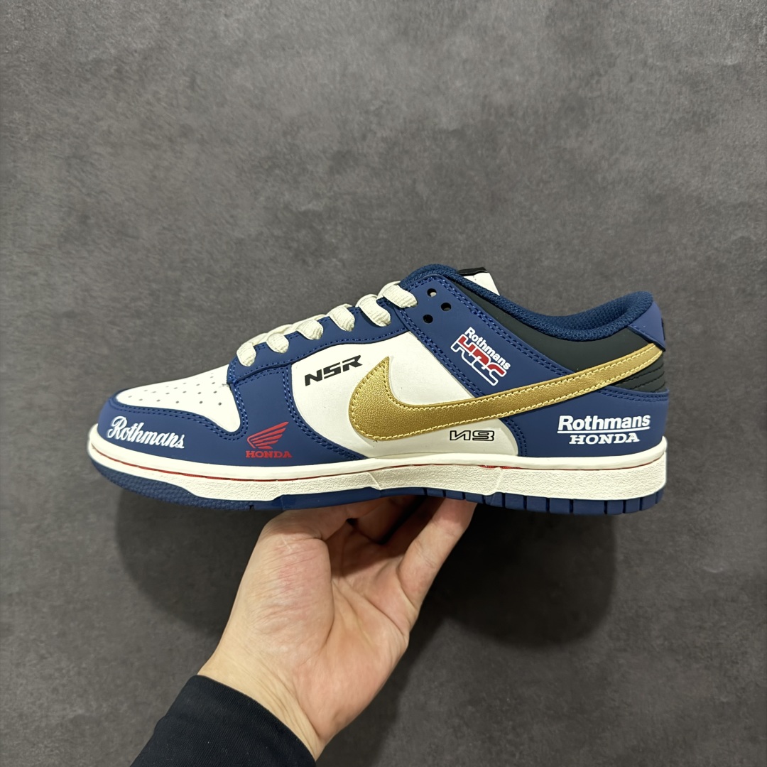  
【定制版】Nike SB Dunk Low 复古白蓝 周年高端定制 低帮休闲板鞋 MU0232-36