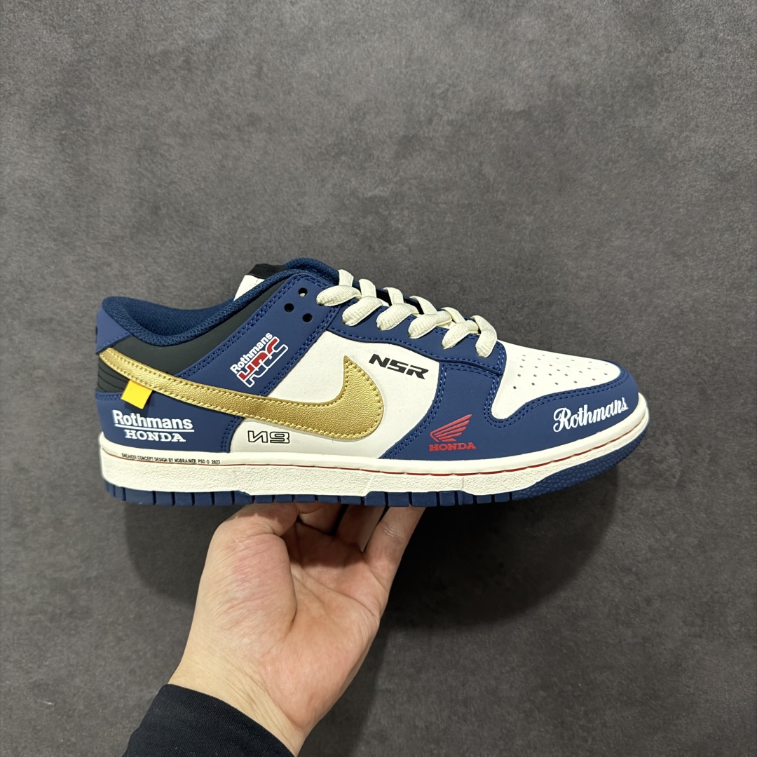  
【定制版】Nike SB Dunk Low 复古白蓝 周年高端定制 低帮休闲板鞋 MU0232-36