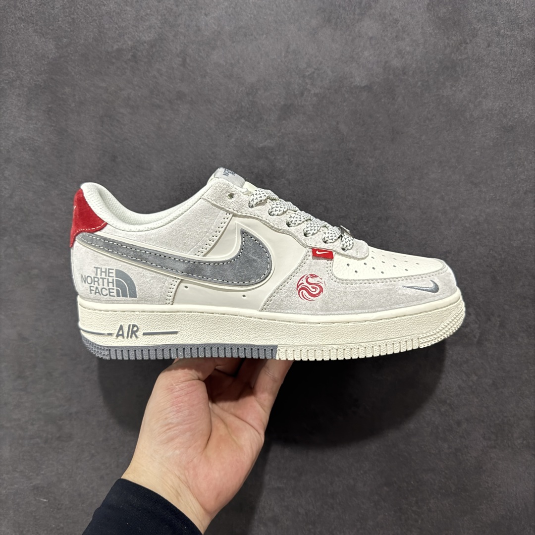 260 【定制版】海外限量发售NIke Air Force 1 '07 Low “北面联名——双拼蛇年”空军一号 低帮 运动鞋 YX5066-313