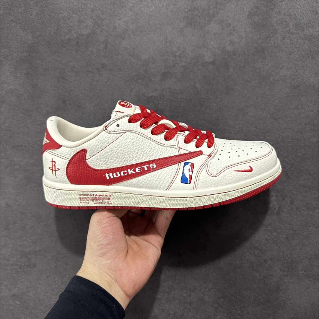 280 【定制版】Travis Scott x Fragment Design x Air Jordan 1 Low SP AJ1 联名款 低帮文化休闲板鞋 SC9207-029
