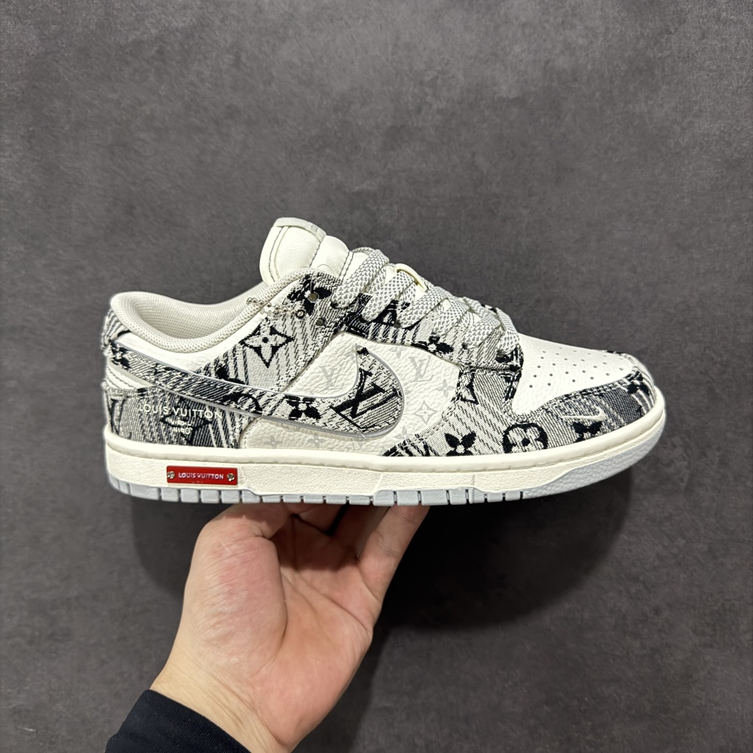280 【定制版】Nike SB Dunk Low LV联名 灰牛仔 周年高端定制 低帮休闲板鞋 SC9772-807