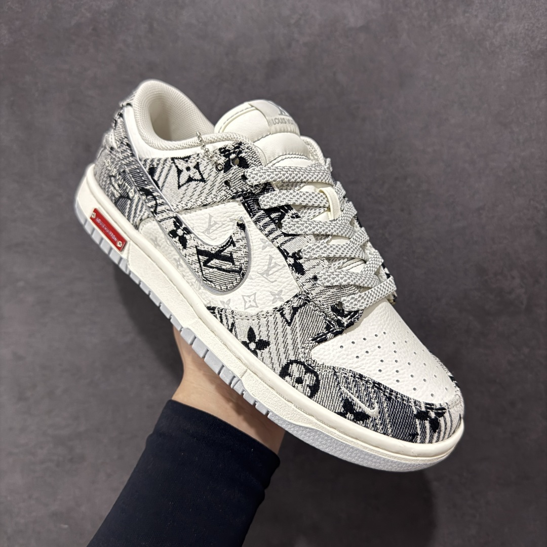 280 【定制版】Nike SB Dunk Low LV联名 灰牛仔 周年高端定制 低帮休闲板鞋 SC9772-807
