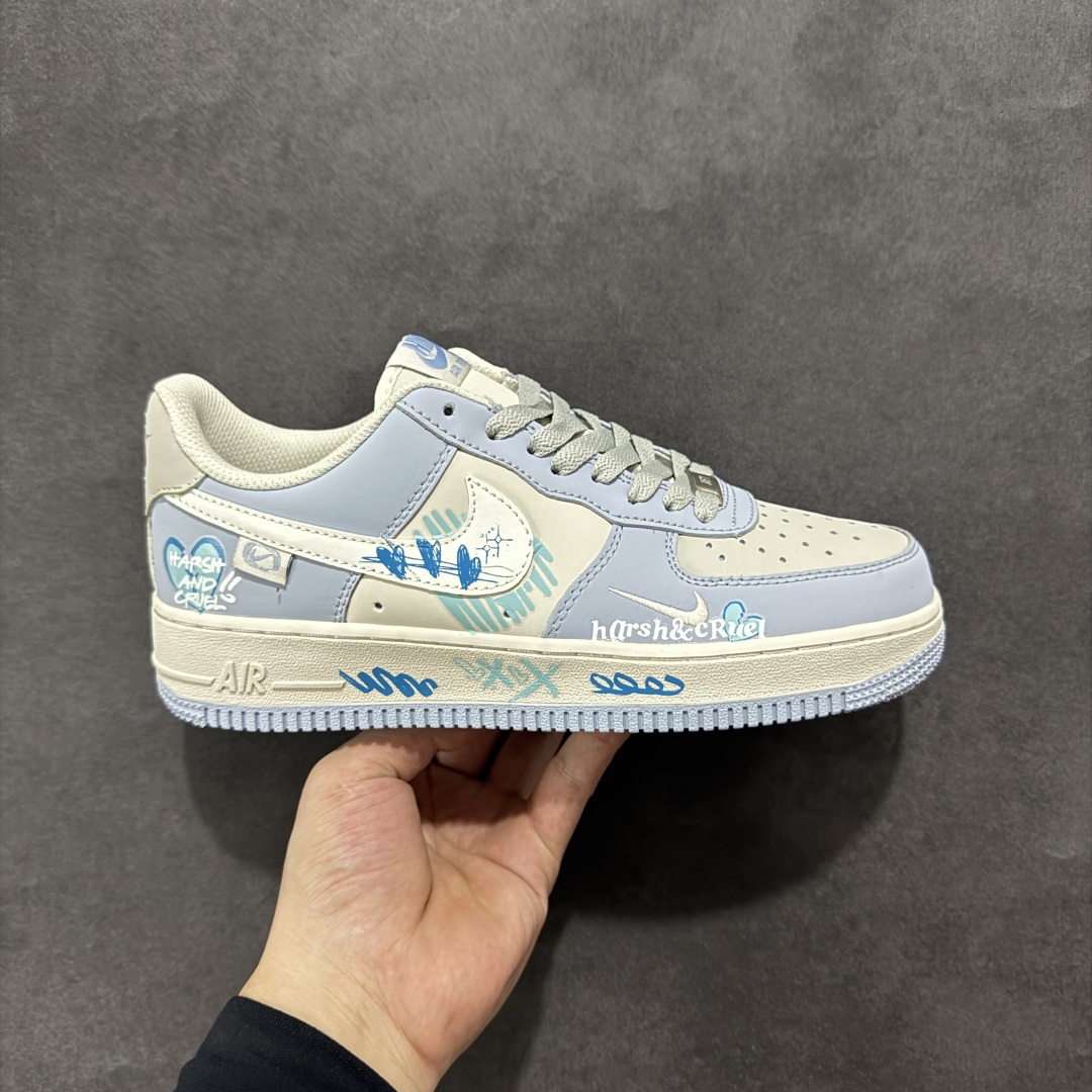 260 【定制版】520系列限定 “蓝星爱情”Nike Air Force 1 “Blue Star Love”空军一号定制低帮板鞋 DB3301-991