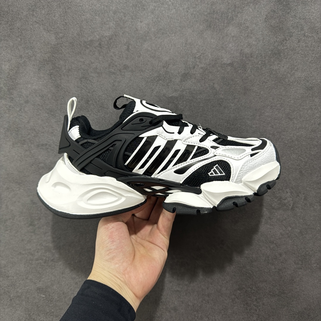 【公司级】AD XLG Runner Deluxe 跑步者豪华版系列低帮厚底增高老爹风复古缓震休闲运动慢跑鞋IH0072 轻机甲赛博复古休闲运动老爹鞋 原楦纸板数据开发 铸造原味鞋型 耐磨防撕裂面料和RPU后跟结构,皮革鞋面缀有交叉失眠,搭配织物内里,舒适妥帖。双密度大底设计,更具稳定性 尺码:36-45-选品中心