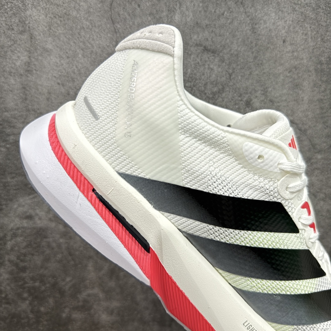 210 【纯原版】Ad Adizero Boston 13 阿迪马拉松系列超轻防滑训练跑步运动鞋 JS4934