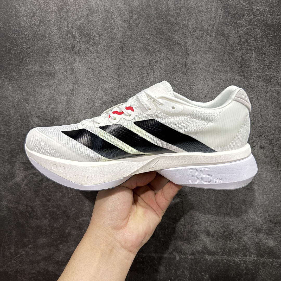 210 【纯原版】Ad Adizero Boston 13 阿迪马拉松系列超轻防滑训练跑步运动鞋 JS4934