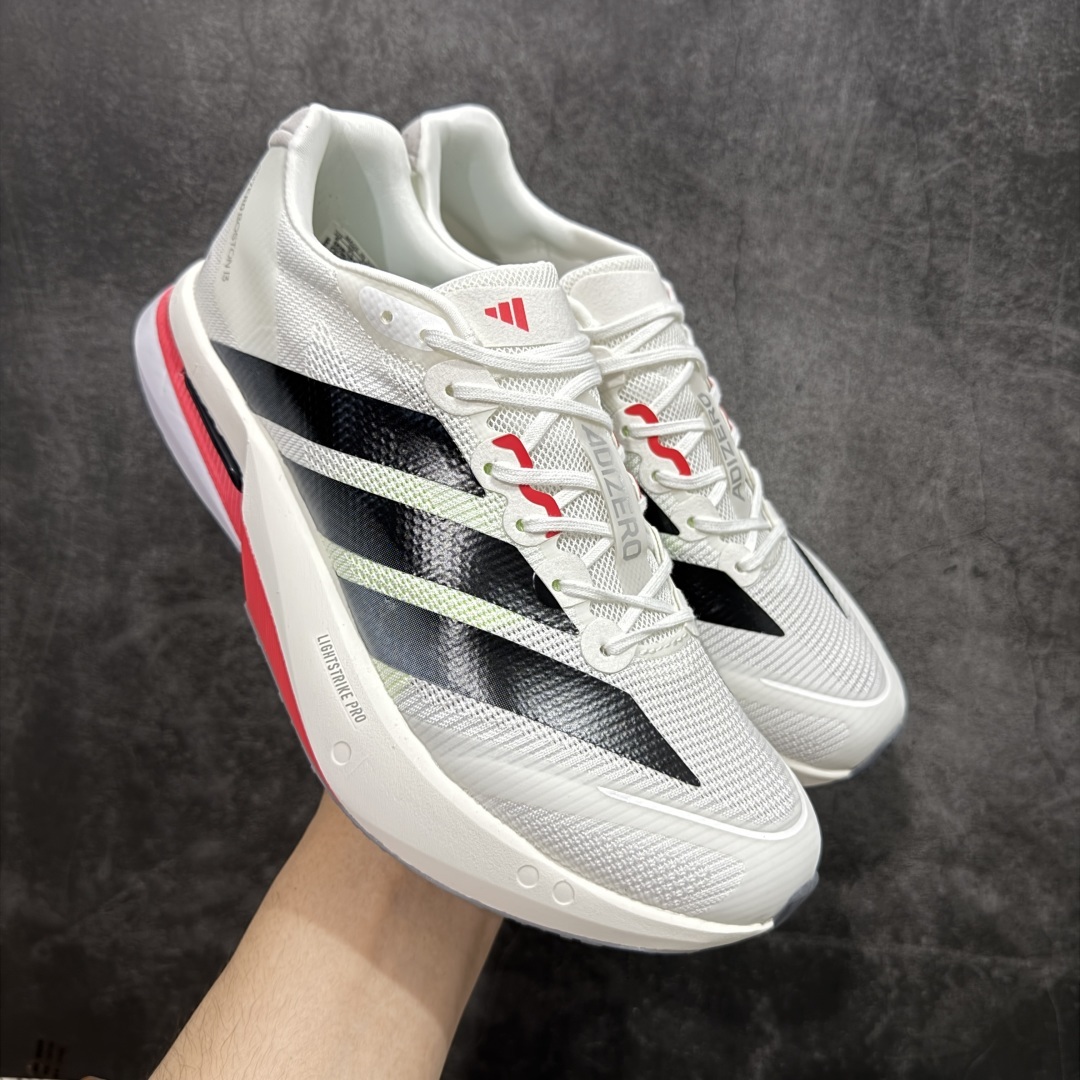 【纯原版】Ad Adizero Boston 13 阿迪马拉松系列超轻防滑训练跑步运动鞋 JS493