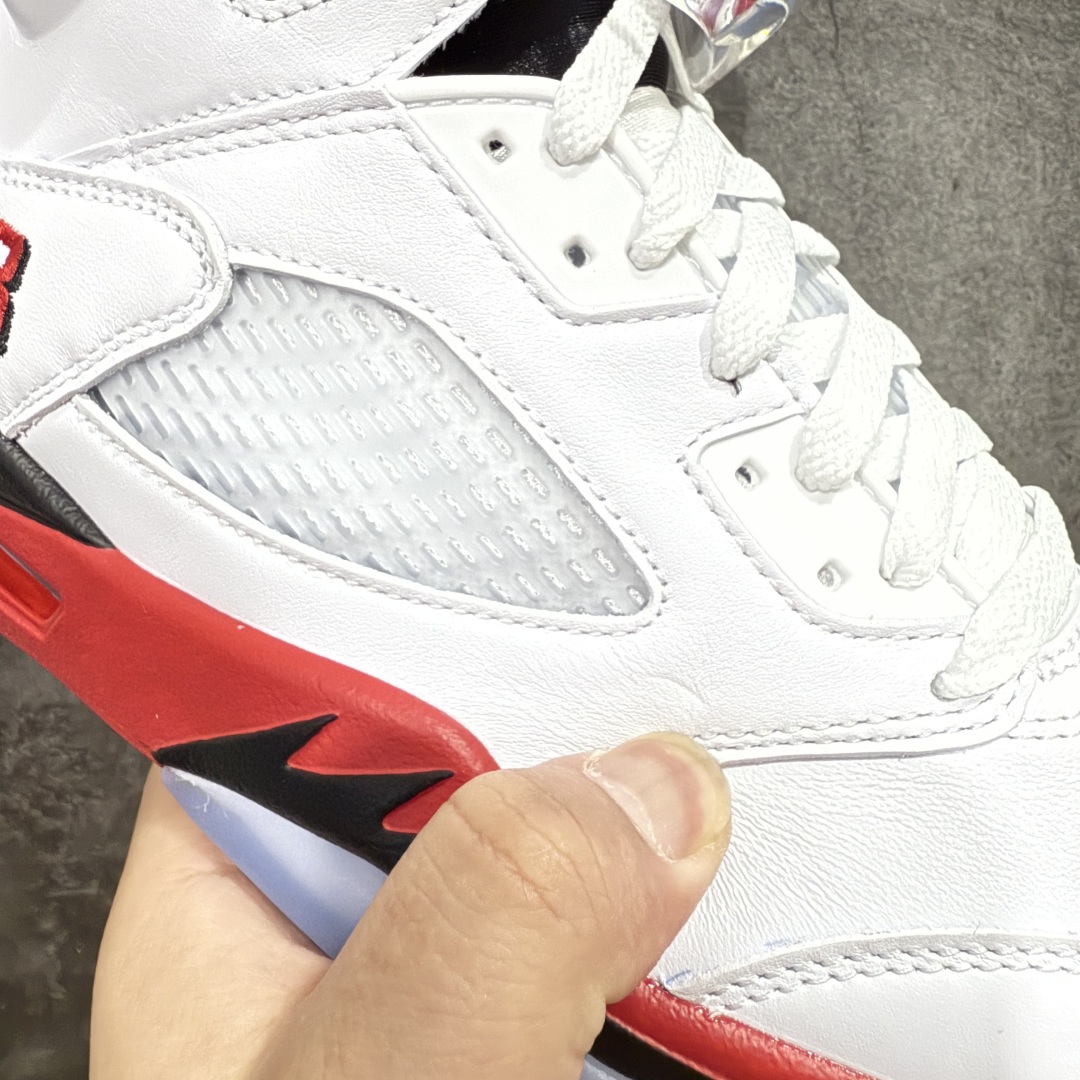  
【纯原】Air Jordan 5 Retro Fire Red Black Tongue AJ5 乔