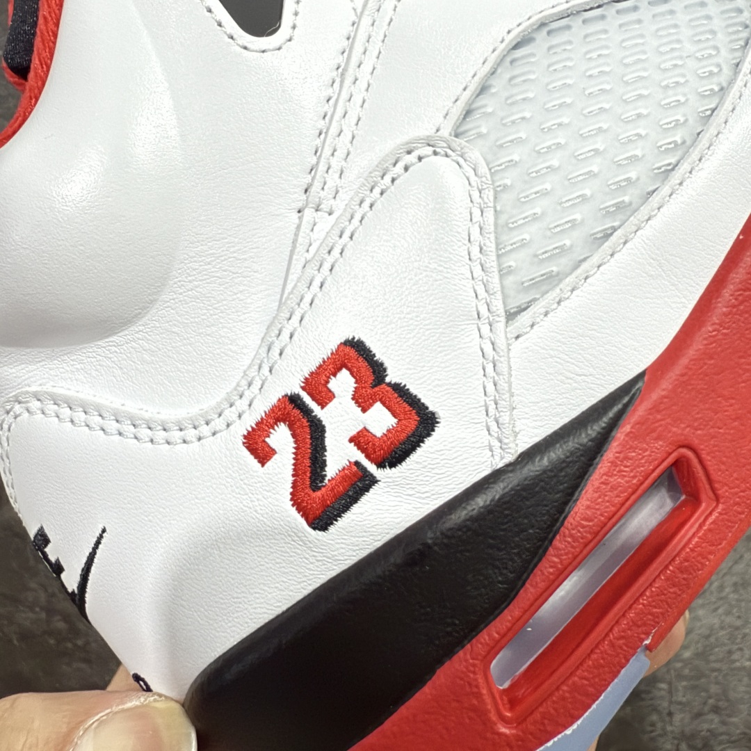  
【纯原】Air Jordan 5 Retro Fire Red Black Tongue AJ5 乔
