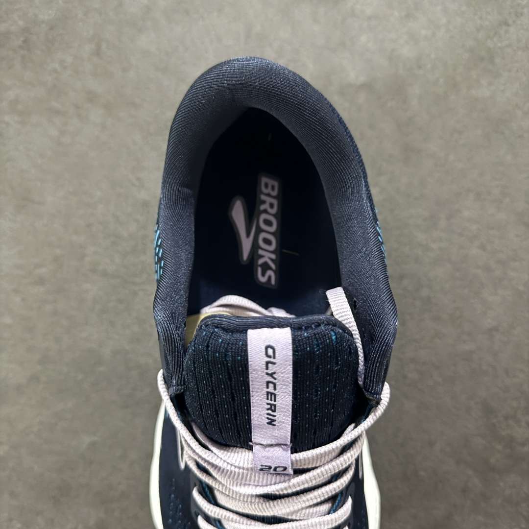 图片[7]-【公司级】新款Brooks布鲁克斯Glycerin甘油20跑鞋男子缓震马拉松氮气慢跑鞋 该鞋以厚实的中底和高分子注氮技术为特点 提供极致的缓震性能 鞋面柔软厚实 具有良好的包裹性能和散热性能 大底设计简单 纹路深 适合城市路跑 尺码：36 36.5 37.5 38 38.5 39 40 40.5 41 42 42.5 43 44 45-选品中心