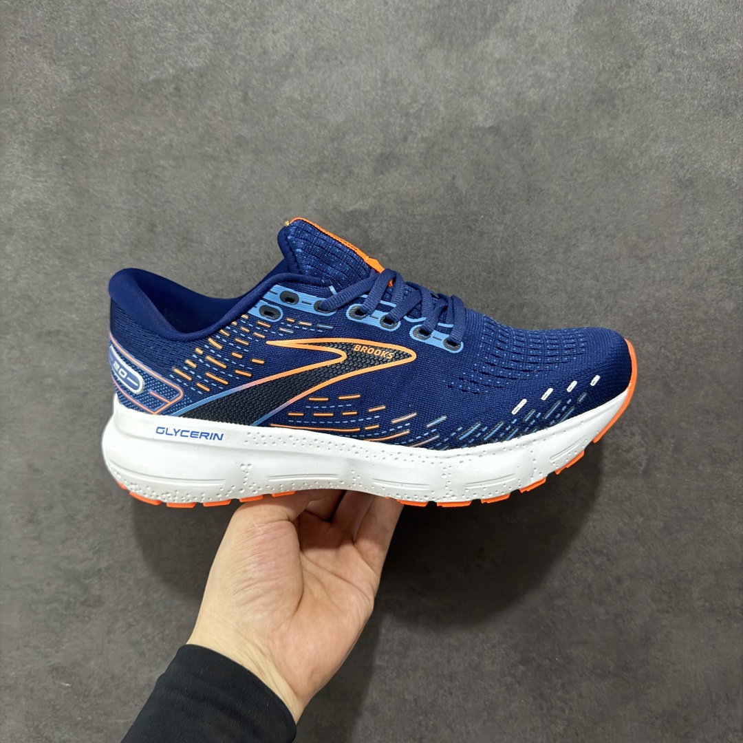 【公司级】新款Brooks布鲁克斯Glycerin甘油20跑鞋男子缓震马拉松氮气慢跑鞋 该鞋以厚实的中底和高分子注氮技术为特点 提供极致的缓震性能 鞋面柔软厚实 具有良好的包裹性能和散热性能 大底设计简单 纹路深 适合城市路跑 尺码:36 36.5 37.5 38 38.5 39 40 40.5 41 42 42.5 43 44 45-选品中心
