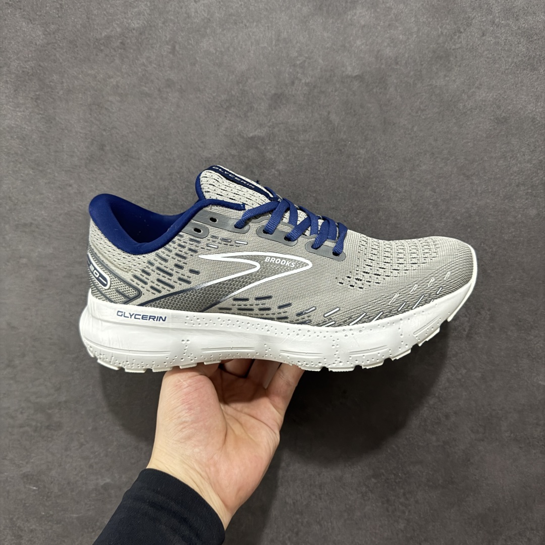 【公司级】新款Brooks布鲁克斯Glycerin甘油20跑鞋男子缓震马拉松氮气慢跑鞋 该鞋以厚实的中底和高分子注氮技术为特点 提供极致的缓震性能 鞋面柔软厚实 具有良好的包裹性能和散热性能 大底设计简单 纹路深 适合城市路跑 尺码:36 36.5 37.5 38 38.5 39 40 40.5 41 42 42.5 43 44 45-选品中心