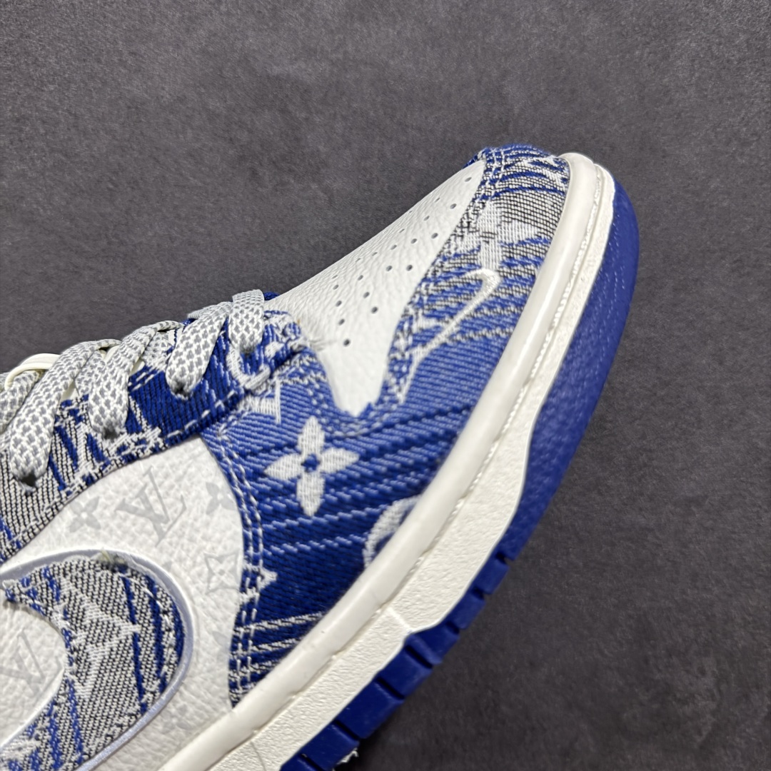  
【定制版】Nike SB Dunk Low LV联名 蓝牛仔 周年高端定制 低帮休闲板鞋 SC977