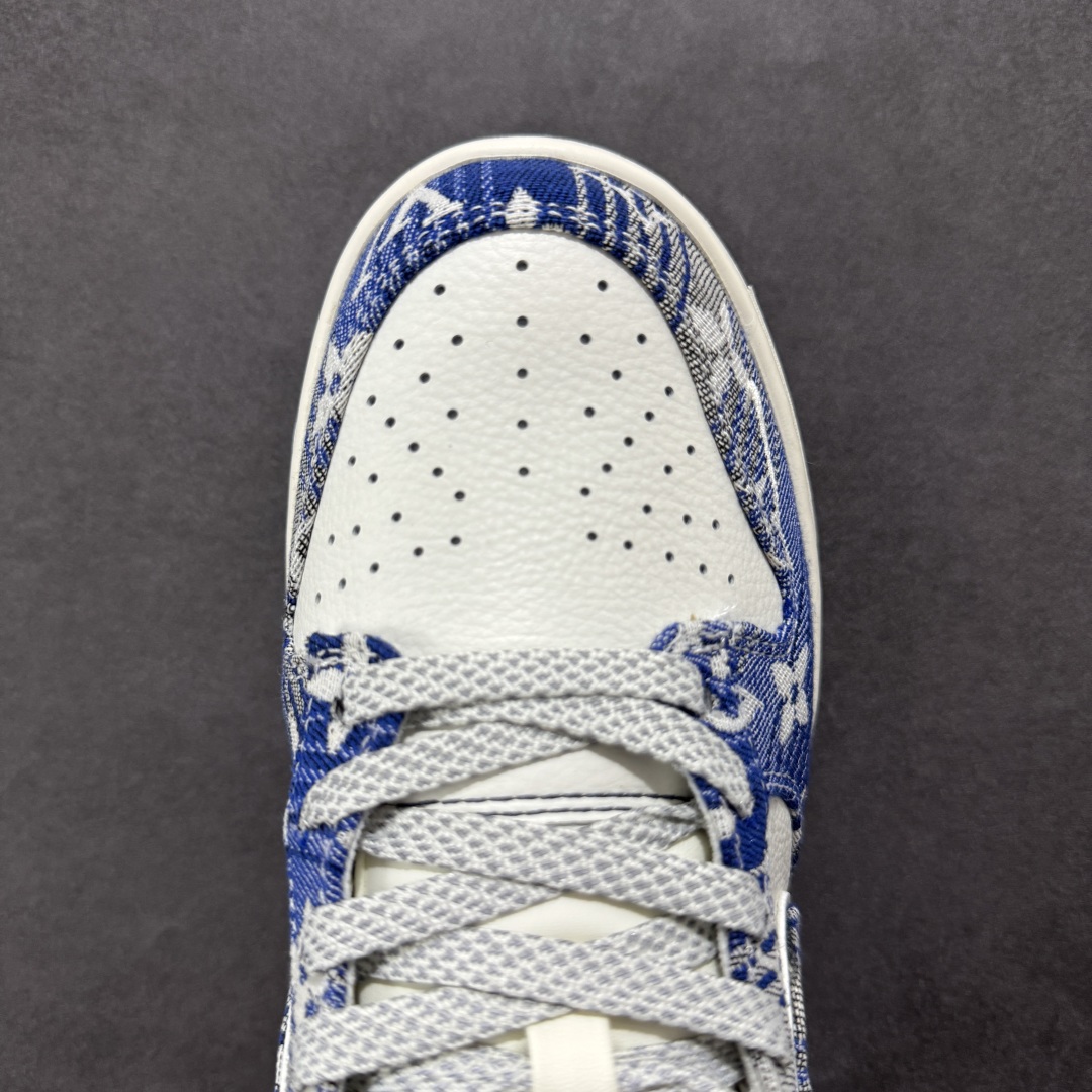  
【定制版】Nike SB Dunk Low LV联名 蓝牛仔 周年高端定制 低帮休闲板鞋 SC977