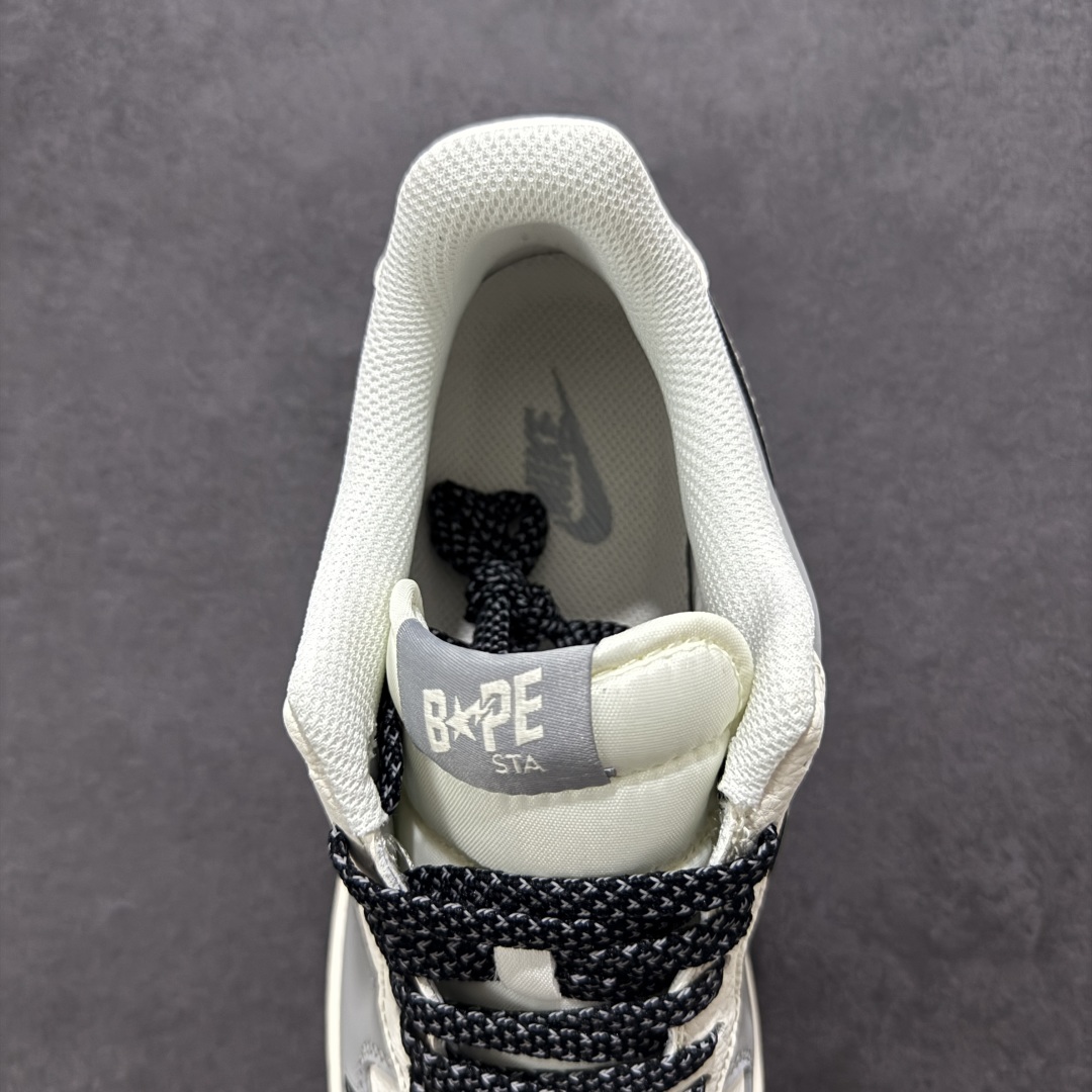  
【定制版】Nike Air Force 1‘07 Low Bape联名 米灰星星 空军一号低帮休闲板