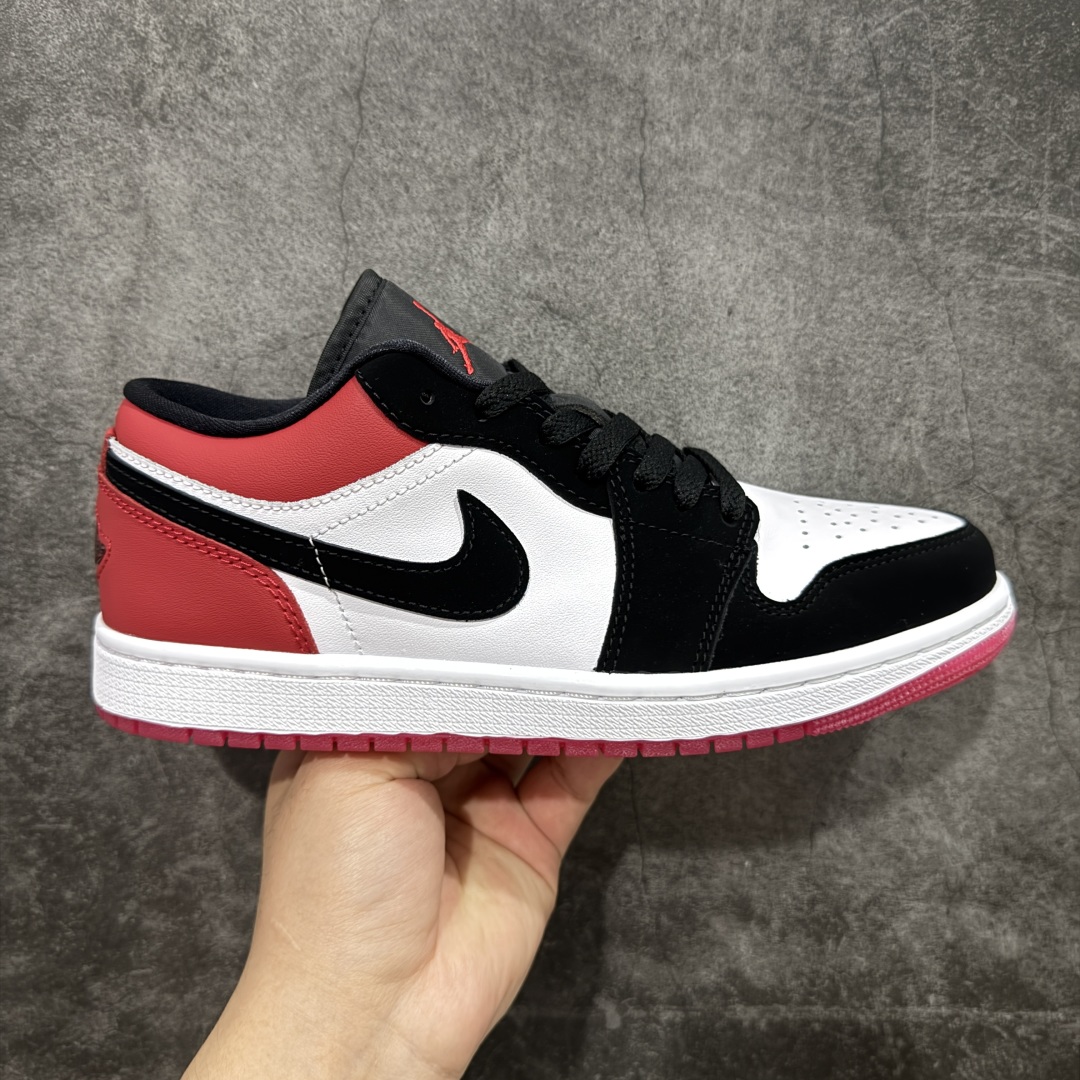 240 【DT纯原】Air Jordan AJ1 Low 低帮 新黑红脚趾 黑脚趾 IB8971-106
