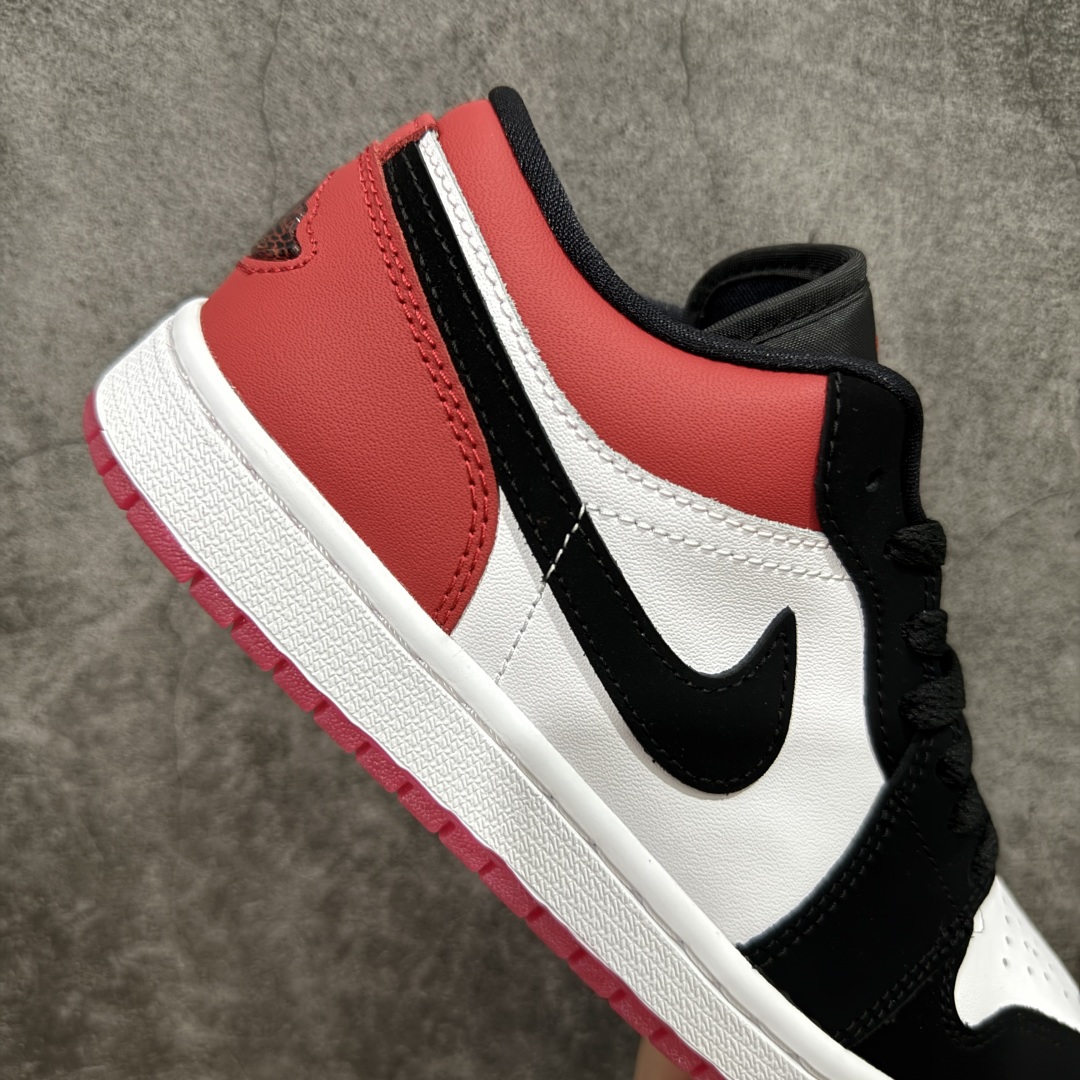 240 【DT纯原】Air Jordan AJ1 Low 低帮 新黑红脚趾 黑脚趾 IB8971-106