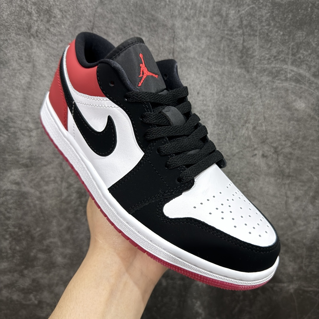 240 【DT纯原】Air Jordan AJ1 Low 低帮 新黑红脚趾 黑脚趾 IB8971-106