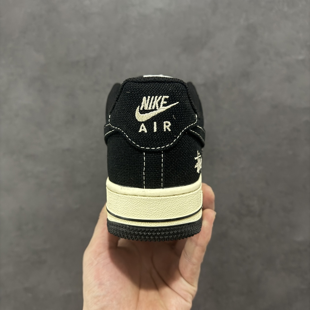 260 【定制版】海外限量发售！NIke Air Force 1 '07 Low “斯图西联名——米黑棉麻”空军一号 低帮 运动鞋 XX3168-156
