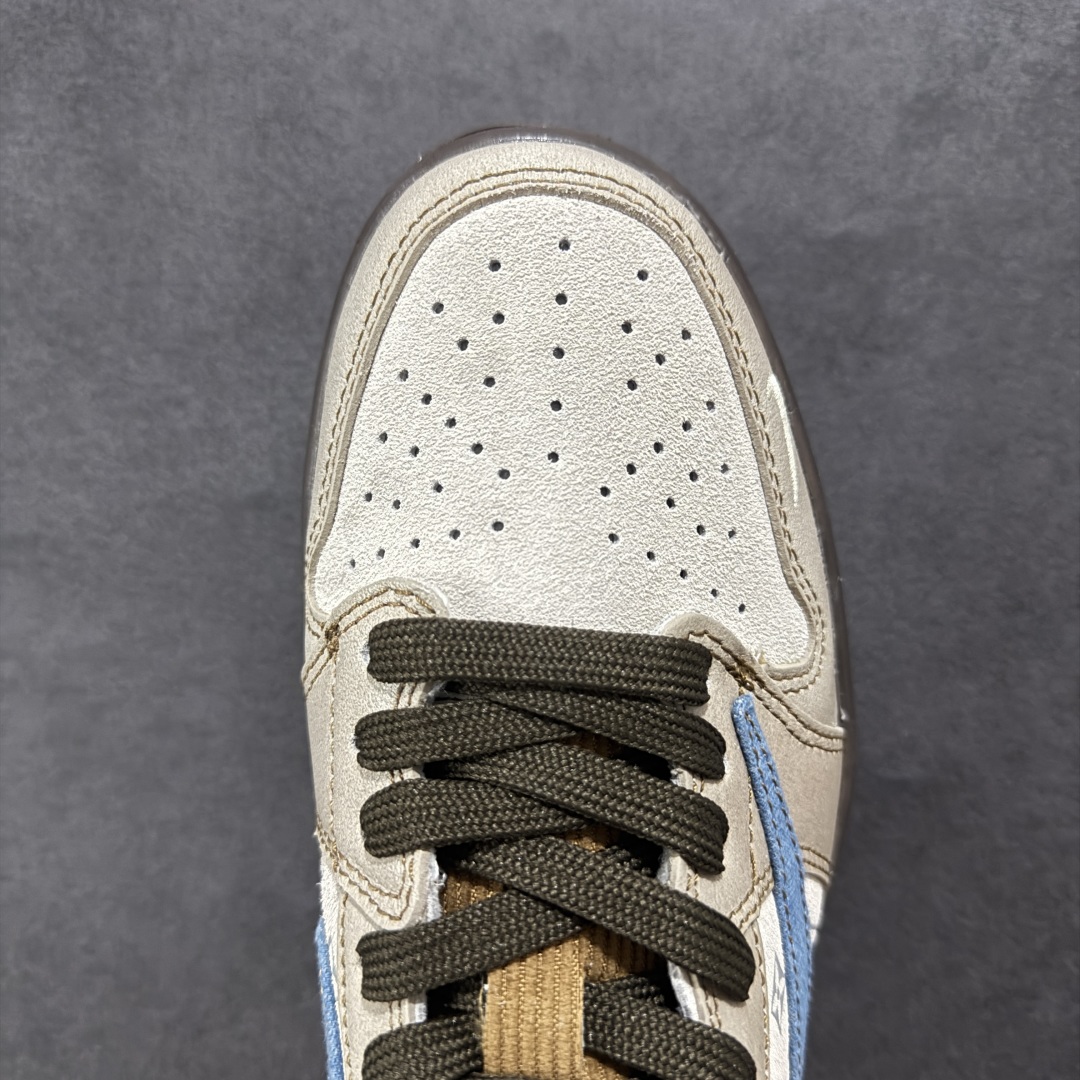 280 【定制版】Travis Scott x Fragment Design x Air Jordan 1 Low SP AJ1 LV联名 蓝灰棕 低帮文化休闲板鞋 CH6336-022