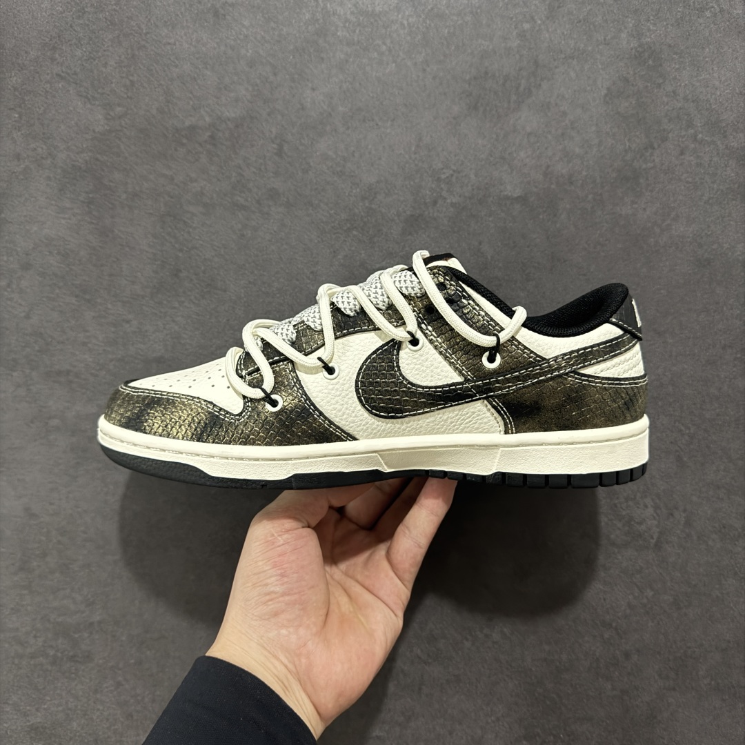 300 【定制版】Nike SB Dunk Low 蛇年系列 绑带渐变黑勾 周年高端定制 低帮休闲板鞋 YX5066-310