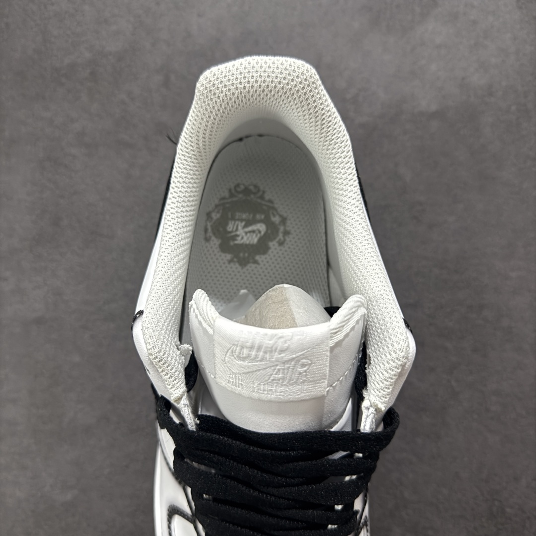260 【定制版】官方爆款定制 Nike Air Force 1 Low’07 黑色边界 空军一号低帮休闲板鞋 ZH0316-075