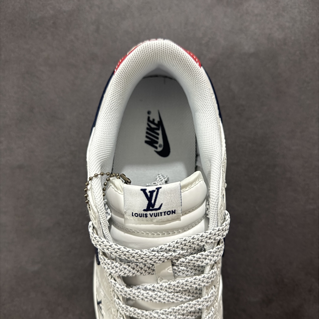 280 【定制版】Nike SB Dunk Low LV联名 蓝勾暗印花 周年高端定制 低帮休闲板鞋 XX3168-146