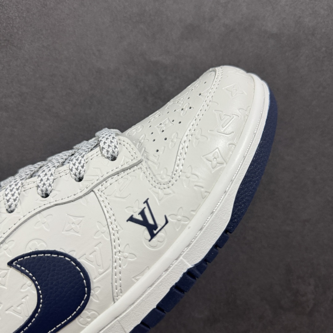 280 【定制版】Nike SB Dunk Low LV联名 蓝勾暗印花 周年高端定制 低帮休闲板鞋 XX3168-146