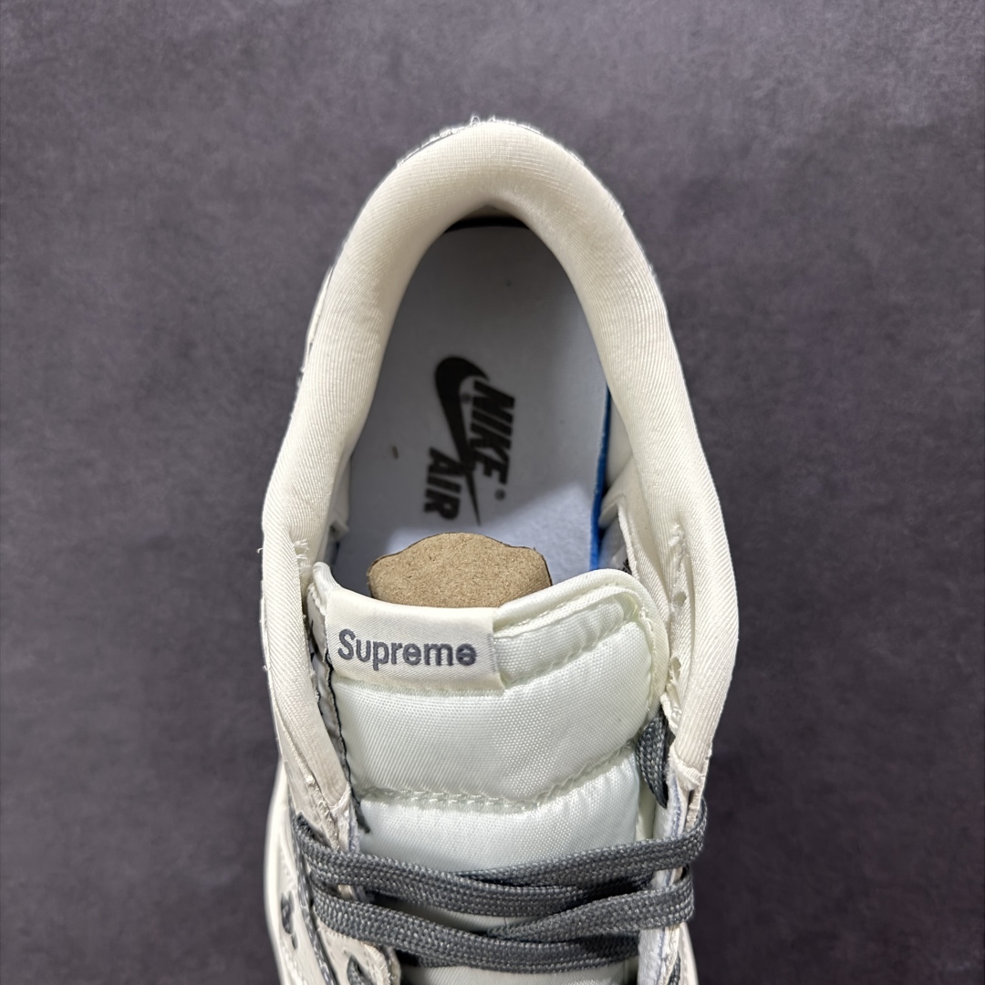 【定制版】Travis Scott x Fragment Design x Air Jordan 1 Low SP AJ1 Supreme联名 涂鸦暴力熊 低帮文化休闲板鞋 XS2024-035