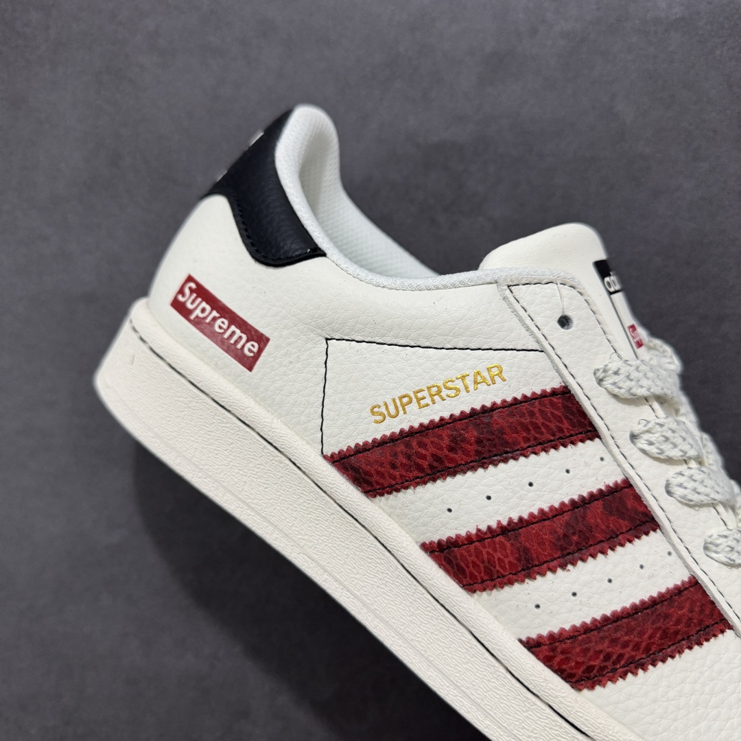 240 【定制版】AD Originals Superstar x Supreme 白黑红 BZ2527