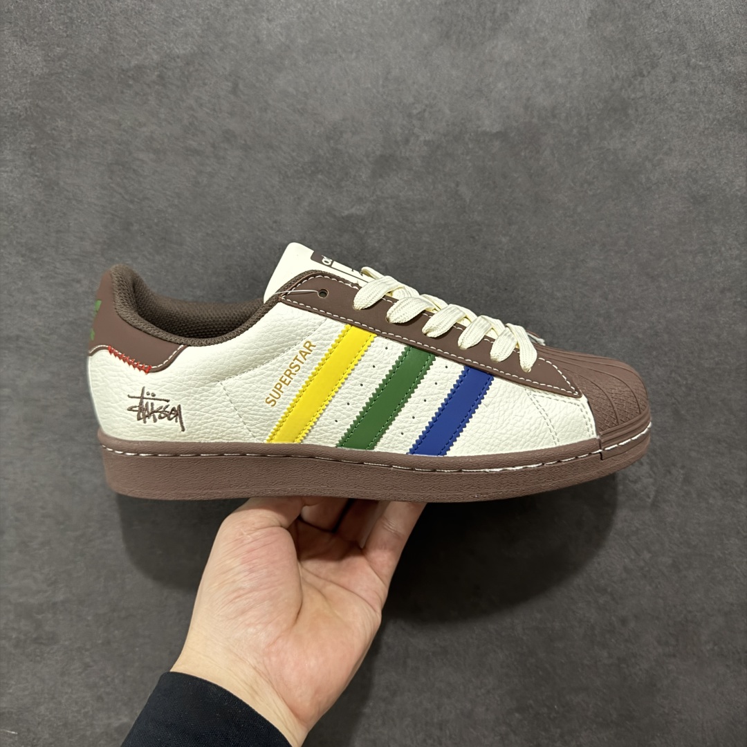 240 【定制版】AD Originals Superstar x Stussy 棕白 JY8919