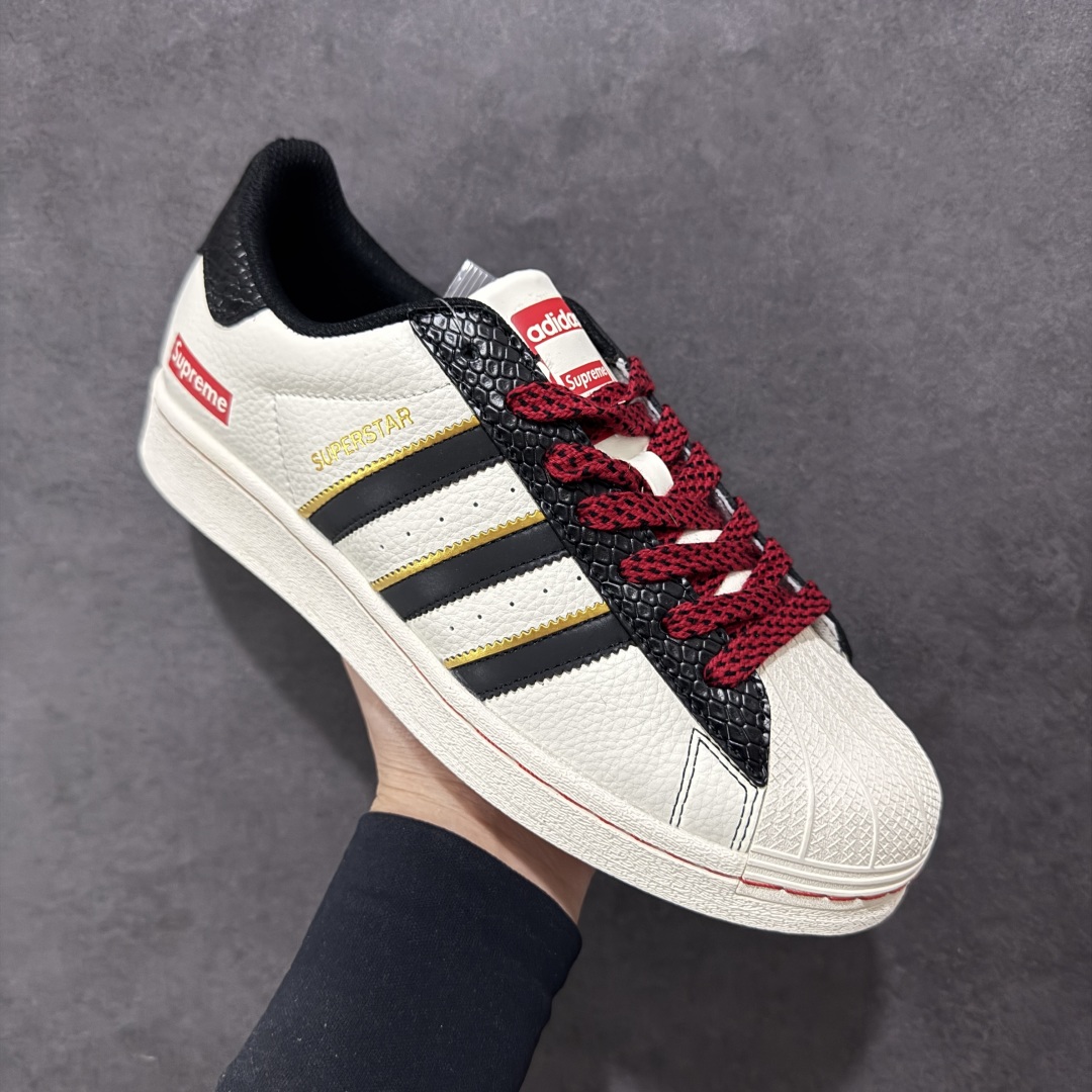 240 【定制版】AD Originals Superstar x Supreme 白黑红 BZ2524