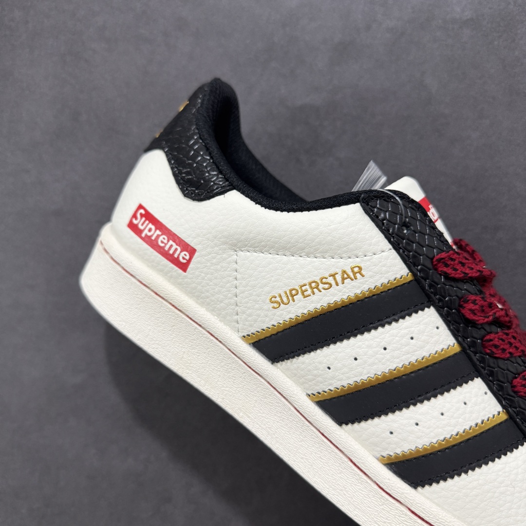 240 【定制版】AD Originals Superstar x Supreme 白黑红 BZ2524