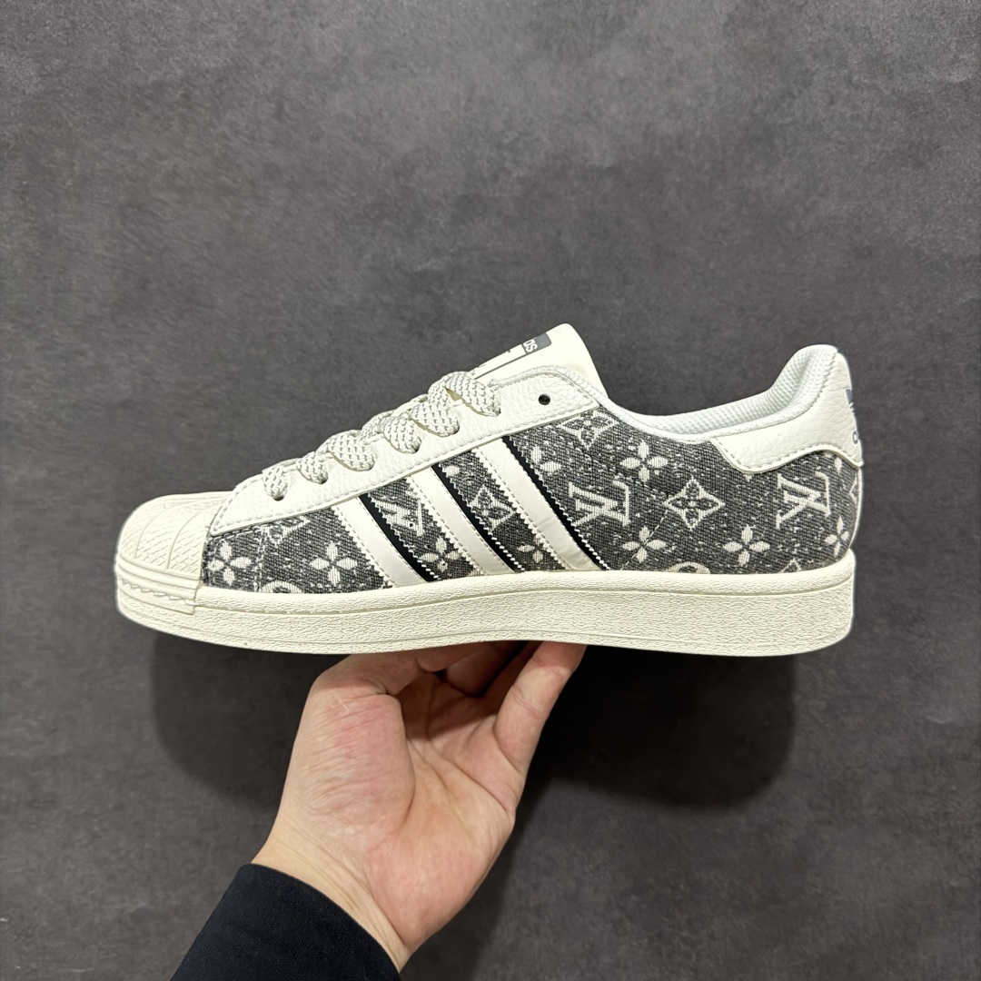 240 【定制版】AD Originals Superstar x Louis Vuitton 白灰 JY8911