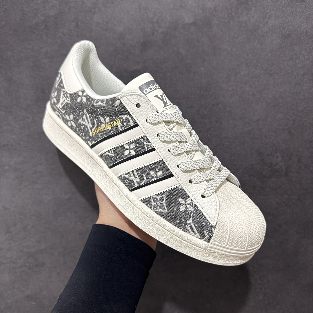 240 【定制版】AD Originals Superstar x Louis Vuitton 白灰 JY8911