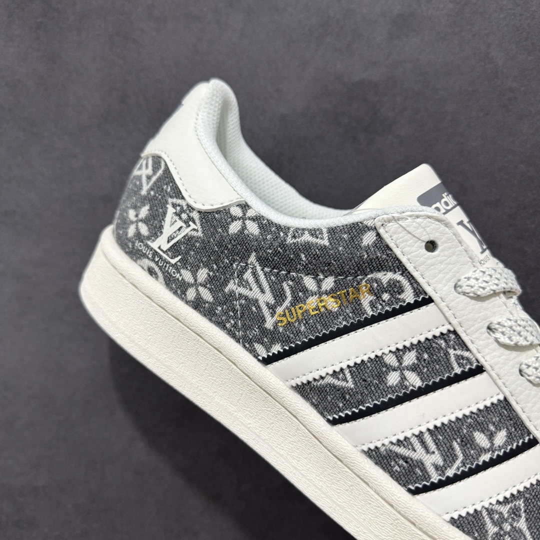 240 【定制版】AD Originals Superstar x Louis Vuitton 白灰 JY8911