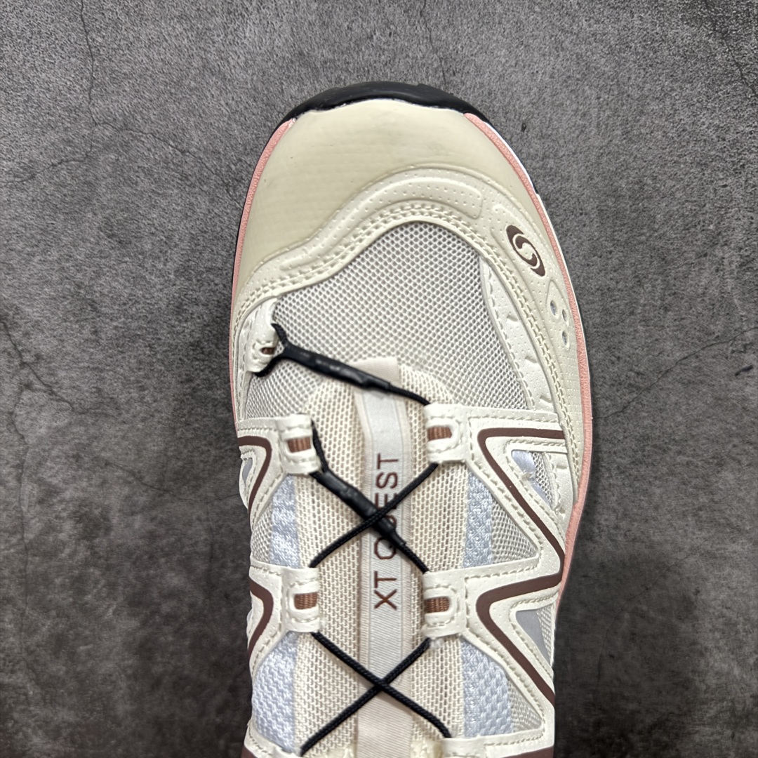 图片[5]-【PK升级版】Salomon XT-QUEST ADV 萨洛蒙 时尚 舒适减震防滑耐磨 低帮跑步鞋 男女同款 417589 纯原外贸平台特供订单 耗时半年巨作 全套原纸板楦头开发 原厂特供网布配套加持 确保原汁原味 完美呈现版型 原档数据独家私模五层组合大底 男女鞋同步官方 原装Ortholite轻量化鞋垫 中底布带钢印编号 原厂TPU锁扣 进口港宝加持 后跟自然饱满 还原公司包裹性 基于 SALOMON 初代 XT 鞋身造型并搭载 4D ADVANCED CHASSIS™ 大底打造而成 为这款 XT-QUEST 带来了多项足部控制与保护等功能性 如在运动过程中控制左右晃动的过程而提高稳定性、改善长途越野过程中足中到足尖的过渡、提高感知岩石的精确度以抵抗尖锐物体对脚底的伤害以及采用动态缓冲来增强穿着舒适感 从而减轻疲劳感 使 XT-QUEST 成为一双舒适且安全的户外之履 尺码：36 36.5 37.5 38 38.5 39 40 40.5 41 42 42.5 43 44 44.5 45-选品中心